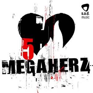 Megaherz Album 5 Cover – Simple, minimalist design with a large number Five on a light background.
